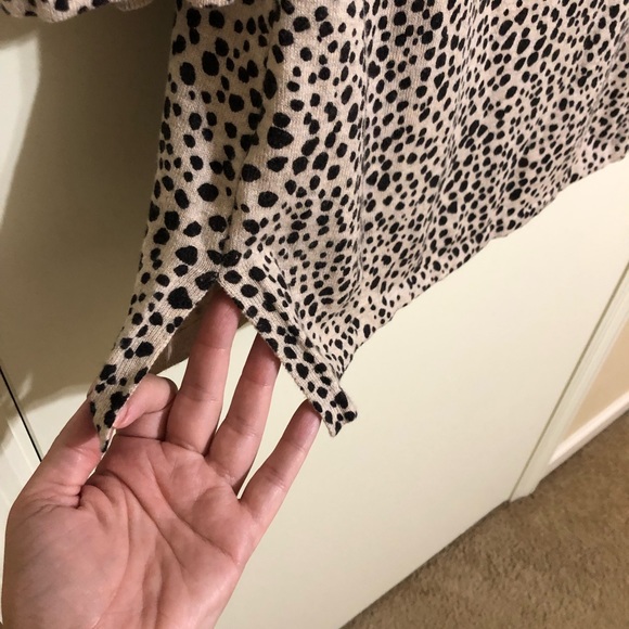 J. Jill Animal Print Sweater 3/4 Length Sleeves Size XS - Picture 6 of 8